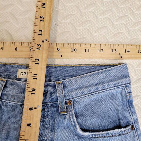 GRLFRND Jeans Womens 24 Bella Low Rise Boyfriend Distressed Straight Leg Relaxed - Picture 11 of 12